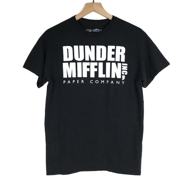 THE OFFICE T Shirt Dunder Mifflin Paper Company Graphic Short Sleeve Size Medium - Picture 9 of 9